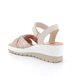 Woman Igi&Co Wedges-Women'S Wedge Sandals Cream-Pearl Pink