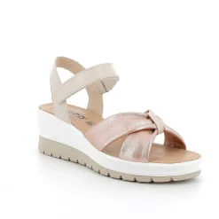 Woman Igi&Co Wedges-Women'S Wedge Sandals Cream-Pearl Pink