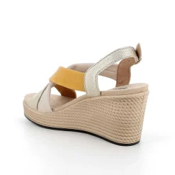 Woman Igi&Co Wedges-Women'S Wedge Sandals Platinum-Light Beige