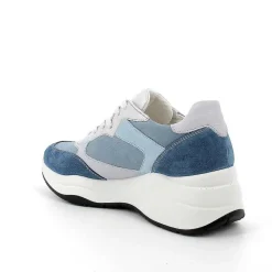 Woman Igi&Co Wedges-Women'S Wedge Sneakers Jeans-Light Blue