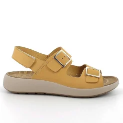 Woman Igi&Co Eco-Sustainable Shoes-Yellow Women'S Leather Sandals