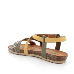 Woman Igi&Co Sandals And Flip Flops-Yellow-Rock Women'S Leather Sandals