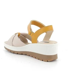 Woman Igi&Co Wedges-Yellow-Sand Women'S Wedge Sandals